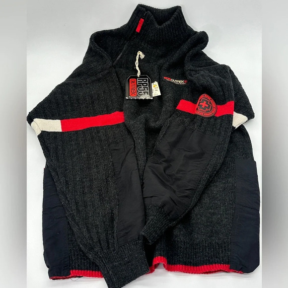 Y2K Wool Blend Tech Sweater RP55 Outrek Size XL - Picture 1 of 7